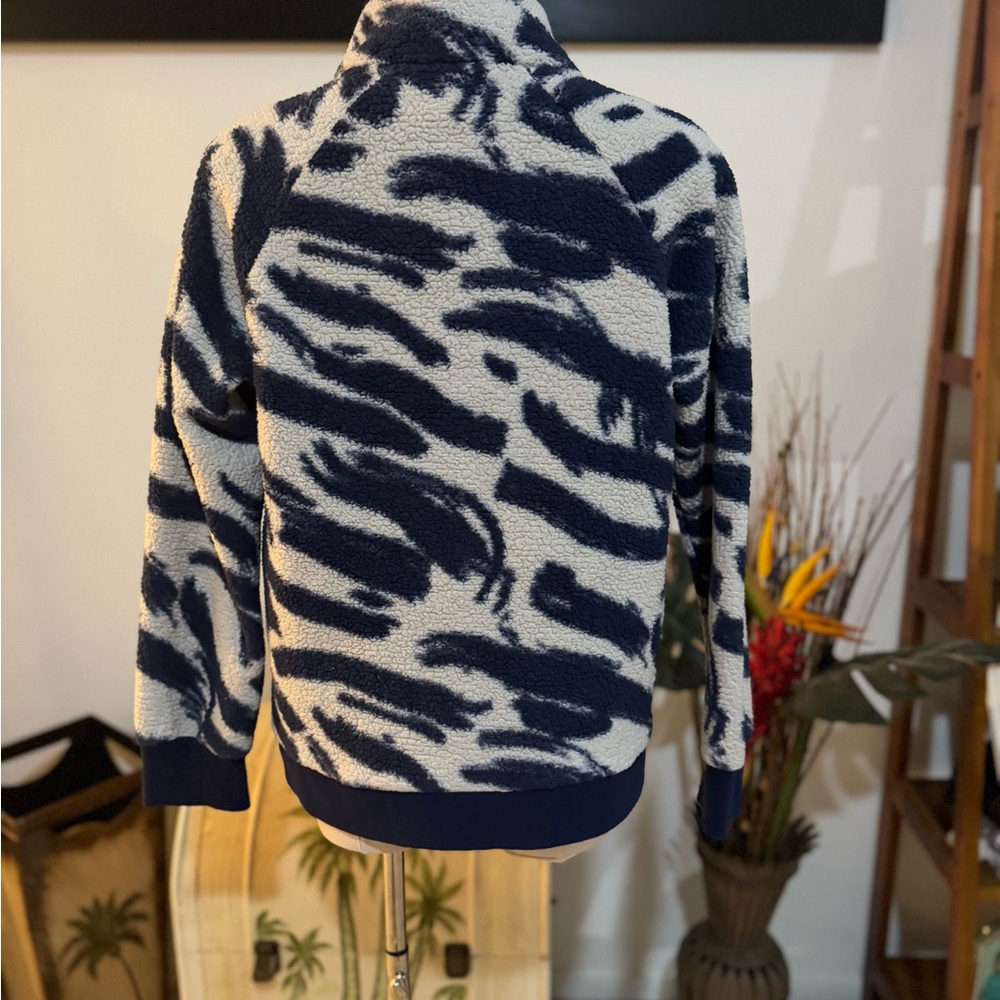 Athleta Girl Cozy Fleece Jacket XL/14 Pullover 1/4 Zip Long Sleeve Pockets - Picture 6 of 9